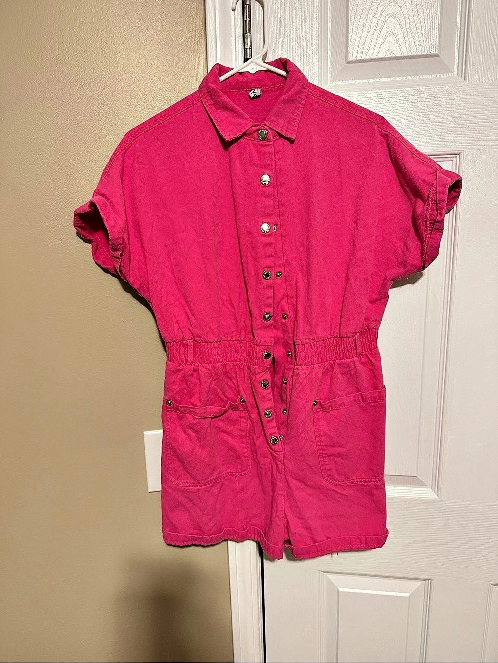 Pink Romper Size Medium Like New